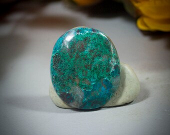 Chrysocolla Cabochon 40-4835