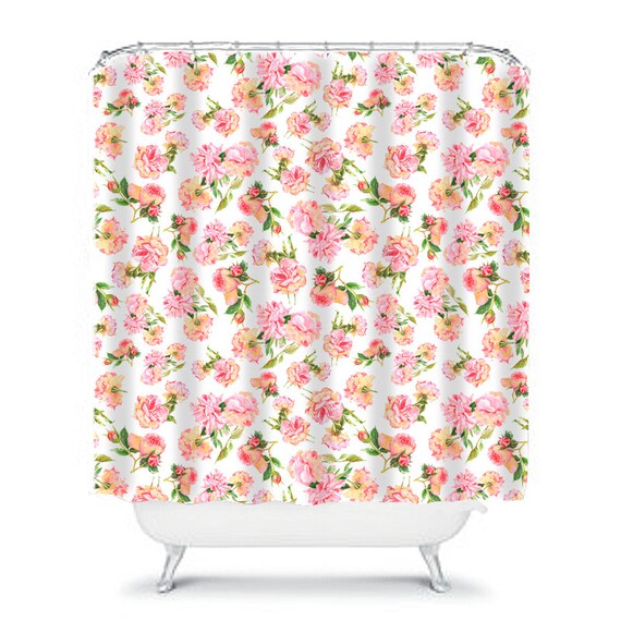 Shabby Chic Shower Curtain Rose Shower Curtain Floral Shower   Il 570xN.847052269 Rfwi 