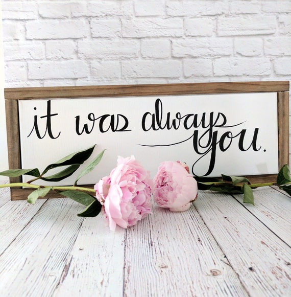 Framed Canvas Quote Sign