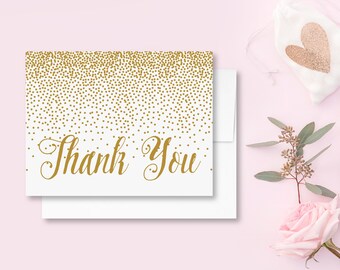 Thank you Card Printable Gold Thank you Card Gold Stripes
