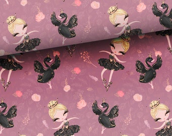 Purple cotton fabric for girls, pillows fabric, bedding fabric, sewing cotton material, nursery bedroom decor fabric by the half yard