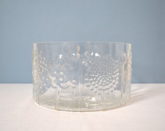 Vintage Flora Serving Bowl by Oiva Toikka for Nuutajarvi of Finland