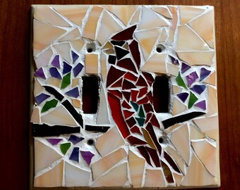 Lovely mosaic switch plate