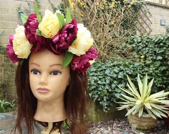 SPRING floral headdress.