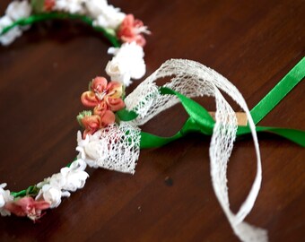Crown of flowers for hair