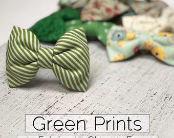 4 Hair Bow Set, Green Hair Bow, Girl Hair Bow, Mini Hair Bow, Teen Hair Bow, Toddler Hair Bow, Infant Hair Bow, Headband, Hair Barrette