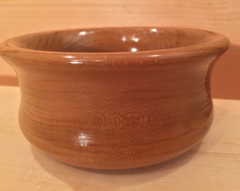 Solid Cherry turned bowl, Finger bowl, Candy dish.