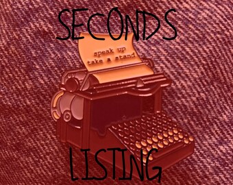 SECONDS LISTING: Typewriter Katherine Inspired Newsies Pin