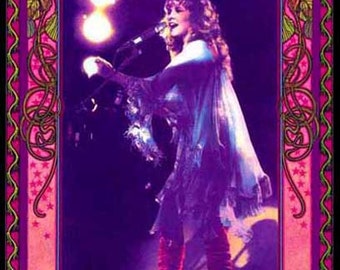 Stevie Nicks art nouveau poster