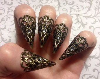 Huntress Claw Armor // Set of 5 // Bronze, Silver, Gold, or Gunmetal