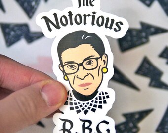 Ruth Bader Ginsburg Sticker - I Dissent Sticker - Notorious RBG Stickers - Feminists Stickers - Girl Power Stickers - Funny Feminist - S71
