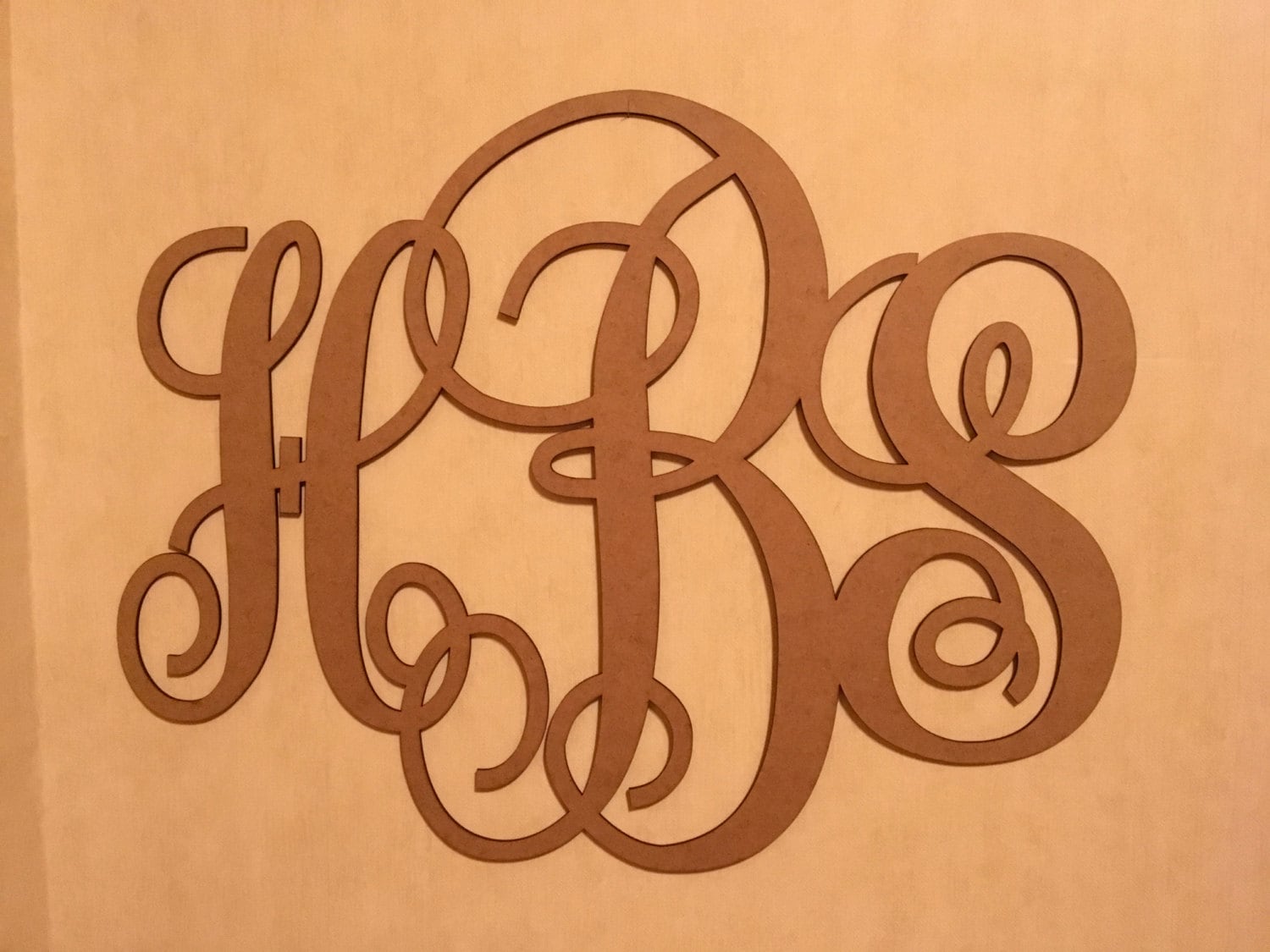big monogram wall article Wall Wooden Wedding Laser Cut Monogram Vine Script Monogram Letters Large Personalized 3 letter ...