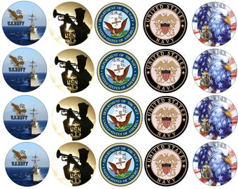 U.S. Navy Edible Images Cupcake, Cookie Toppers