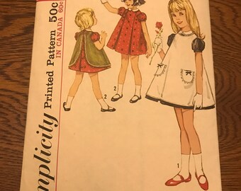 Vintage Simplicity little girl’s dress pattern