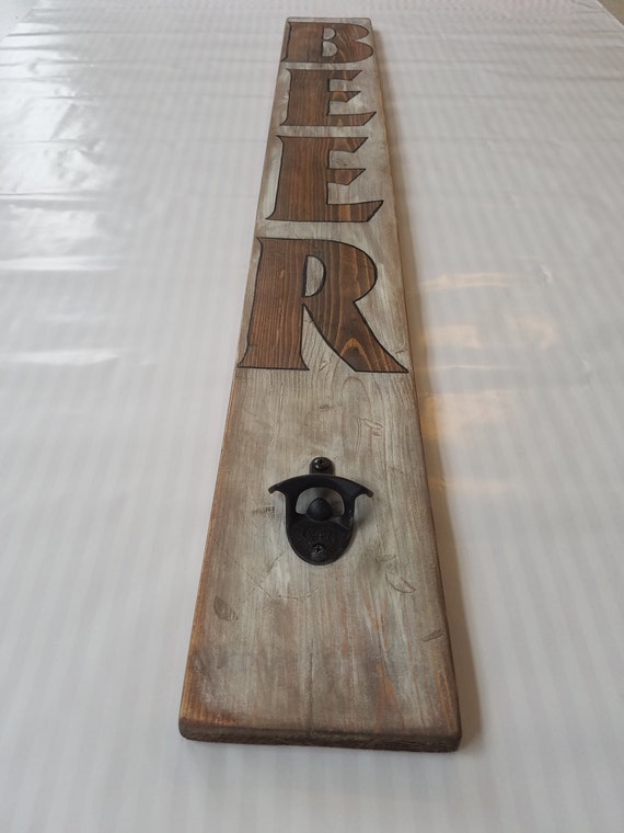 Rustic Wood Beer Sign - I don't know, this was just so cool, I kind of felt the desire to have it in my house. Over the fireplace, maybe? Not sure. LOL!