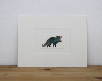 Original illustration "Tasmanian Devil" - gouache
