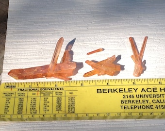Tangerine aura quartz 4 pieces