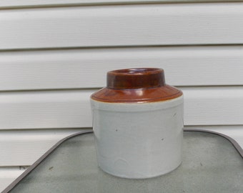 Pottery Crock by Buckeye Pottery canning jar or stoneware canning jar MACOMB ILL. Rustic decor Primitive decor Collectible pottery Crock Jar