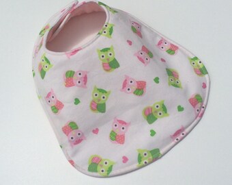 Reversible Baby Bib for Baby Girl