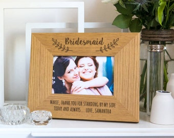 Bridesmaid Photo Frame Personalized Bridesmaid Gifts