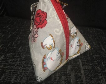 Beauty and The Beast Triangle Purse