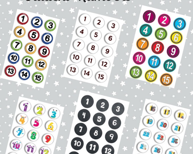 Number Magnets for Counting - Preschool Learning - Montessori - Number Practice - Educational - Teacher Gift - Montessori - Homeschool