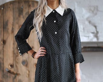60's Vintage polka dot dress
