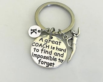 Swimmer keychain, Gift for swim Coach A great coach is hard to find and impossibleto forget, Personalized gift, swim team gift Swim keychain