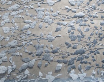 branched fabric on mesh
