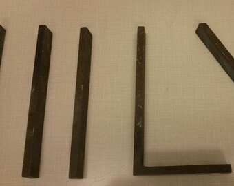 Bronze Letters, Salvage Building Sign Letters, Solid Bronze Letters, Original Patina, 6" tall, priced per ea. *Please check list remaining**