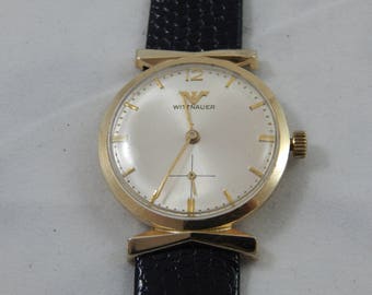 Vintage Longines Whitnauer Wrist Watch 10 Kt Gold Plated