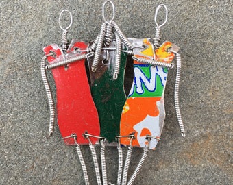 Kenyan Brooches made from Recycled Soda Cans