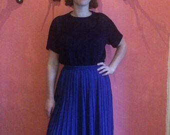 Vintage 50 's blue skirt