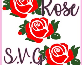 Rose svg | Etsy