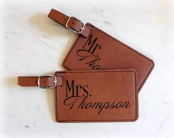 Personalized Mr. and Mrs.Luggage Tags, Engraved Luggage Tag, Luggage Tags Personalized, Custom Luggage Tag, Travel Accessories, Luggage Tags