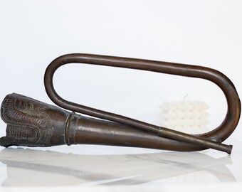 Artisanal, hand-embellished trumpet