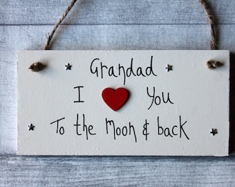 Fathers Day Grandad - Grandad Birthday Gift-Grandad gift-Father's day Gift-Grandad Birthday Gift Personalized-Personalised Grandad Plaque