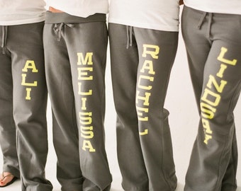 SALE! 15% off - Personalized Wedding Sweatpants - Bridesmaid Gift - Will You Be My Bridesmaid - sister9designs