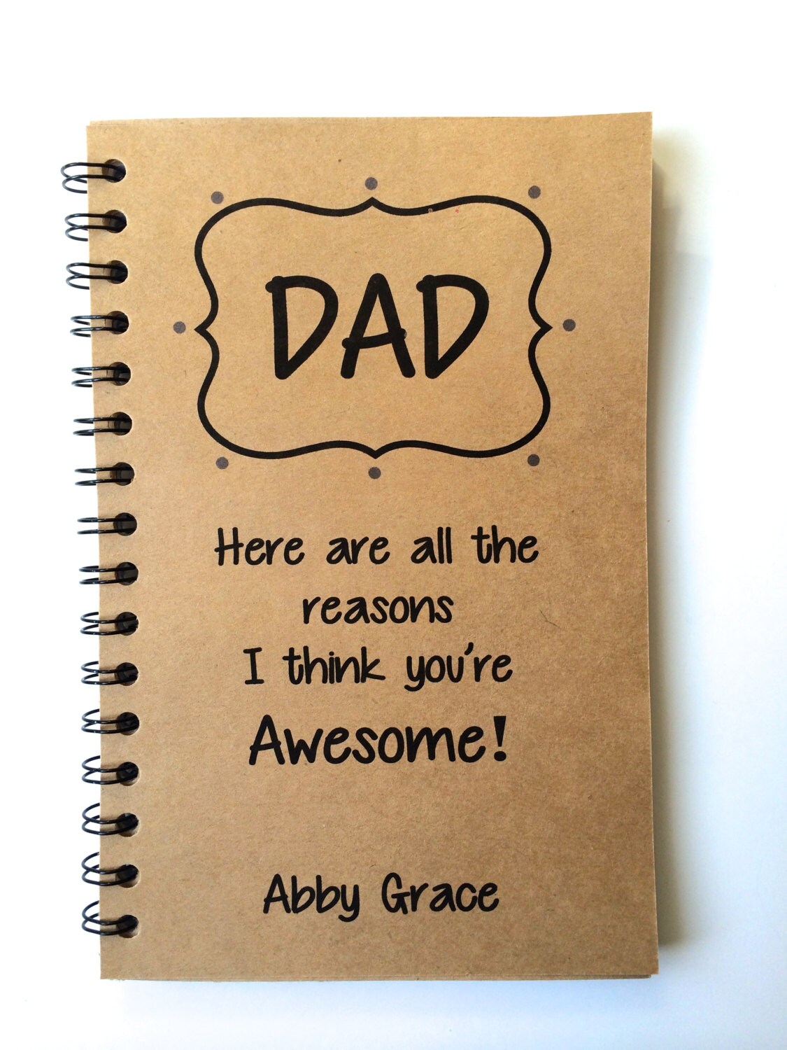 Fathers Day Gift Dad Gift From Daughter From Son Journal