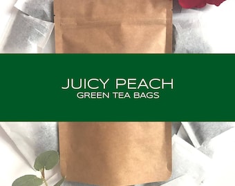 Juicy Peach Green Tea Bags