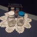 Turquoise and White BALL Mason Jar Salt & Pepper Set