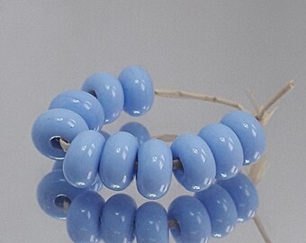 Periwinkle, Artisan Lampwork Glass Beads, SRA, UK