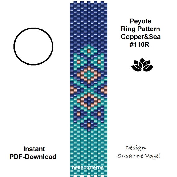 peyote ring patternPDF-Download 110R beading pattern