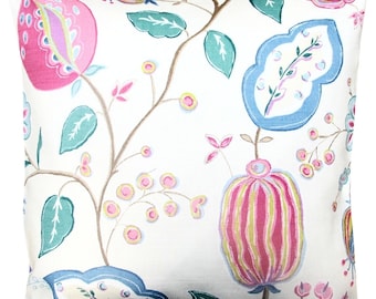 Sanderson Fantasy Garden Magenta & Lilac Cushion Cover