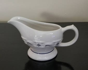 Longaberger pottery gravy boat