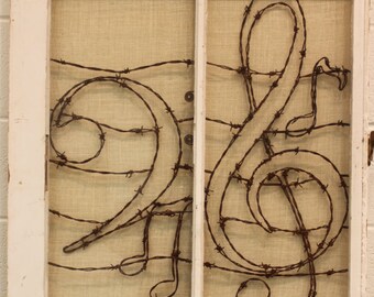 Harmony - Barbed Wire Art