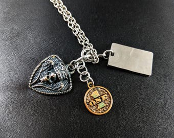 Stainless Steel Skull Pendant necklace by Alexander