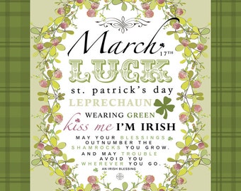 March Subway Art. Printable. Instant Download.