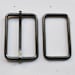 FREE SHIPPING--10 sets, 1.5 inches Gunmetal Rectangle Strap Sliders and 1.5 inches Gunmetal Rectangle Rings