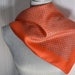 Scarf Liberty of London All Silk 23 Inch Square Made in England Orange Border with Blue and Cream Colored Pattern Retro Women's Accessories